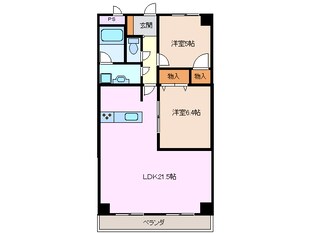 川原町駅 徒歩19分 5階の物件間取画像